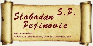 Slobodan Pejinović vizit kartica